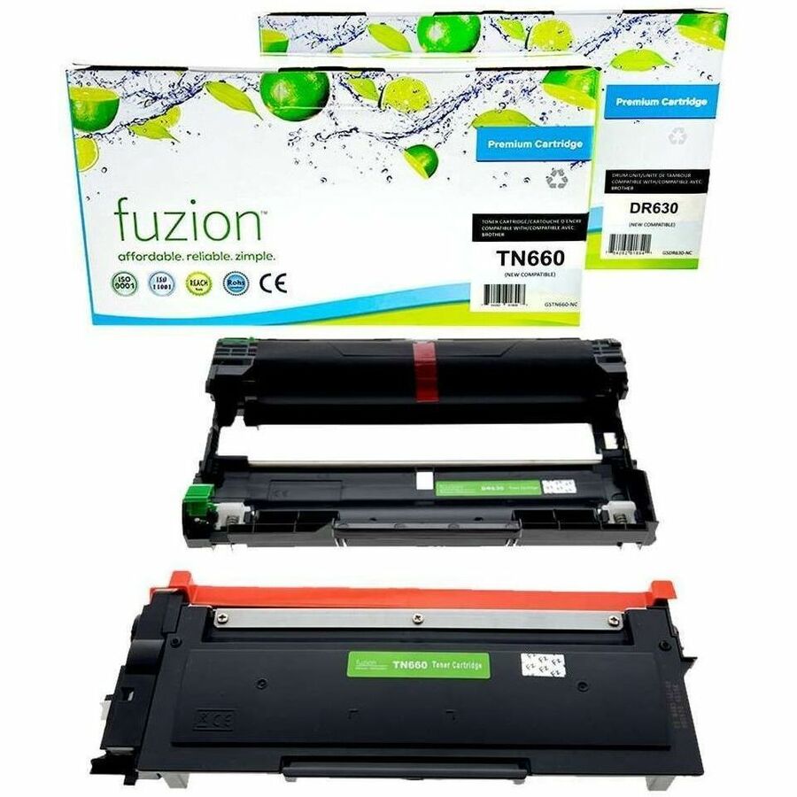 fuzion Compatible Toner & Drum Combo for Brother TN660 / DR630