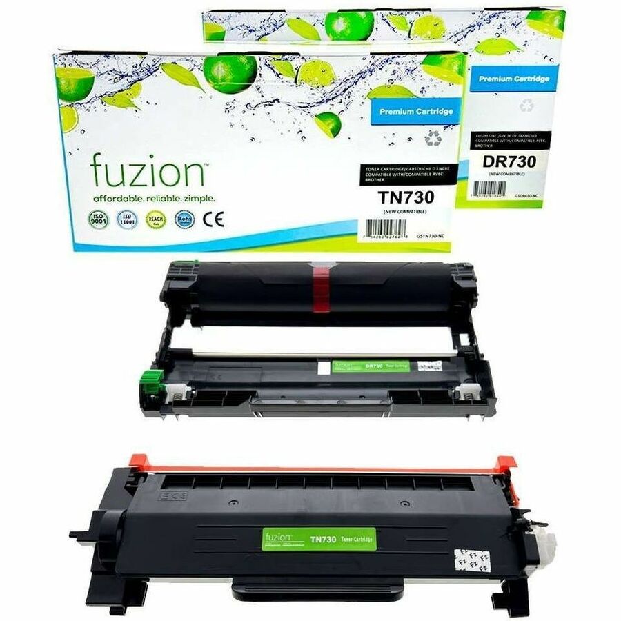 fuzion Compatible Toner & Drum Combo for Brother TN730 / DR730