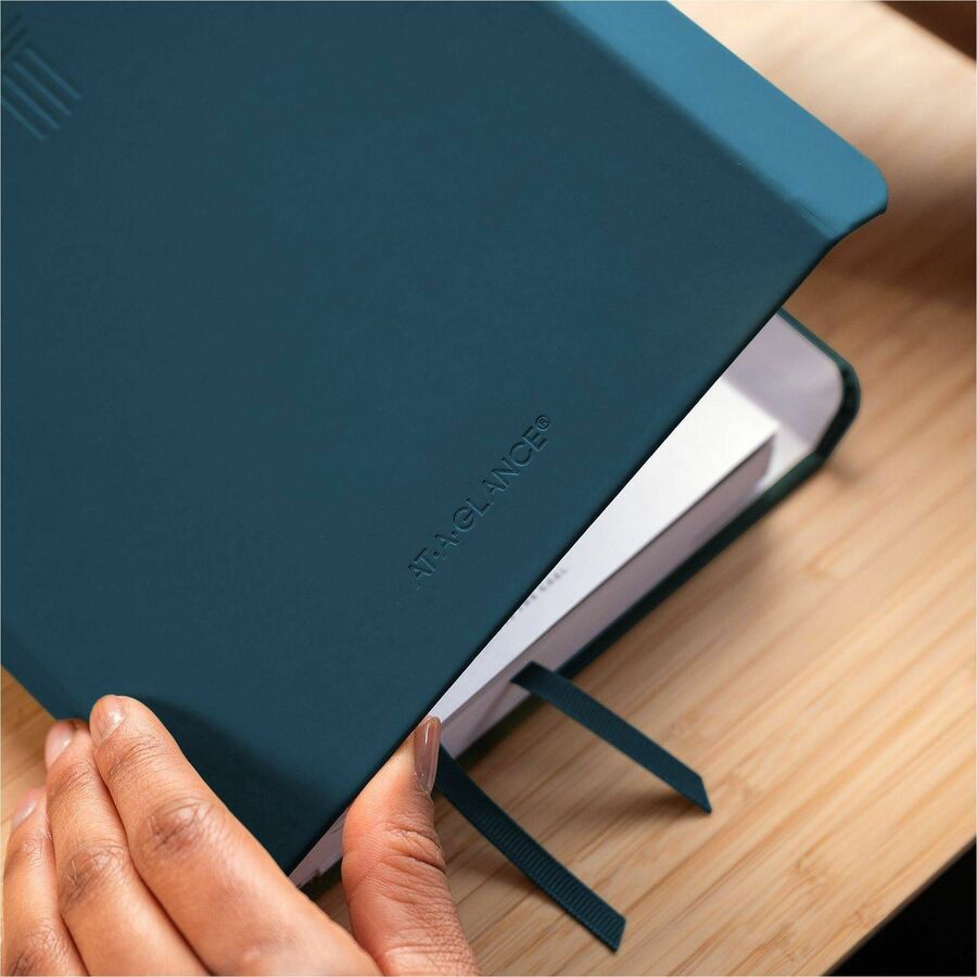 AT-A-GLANCE&reg; Foundation Undated Weekly/Monthly Planner 8-1/2" x 6-3/4" Blue - FD20020