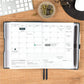 AT-A-GLANCE&reg; Foundation Undated Weekly/Monthly Planner 8-1/2" x 6-3/4" Blue - FD20020