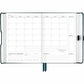 AT-A-GLANCE&reg; Foundation Undated Weekly/Monthly Planner 8-1/2" x 6-3/4" Blue - FD20020