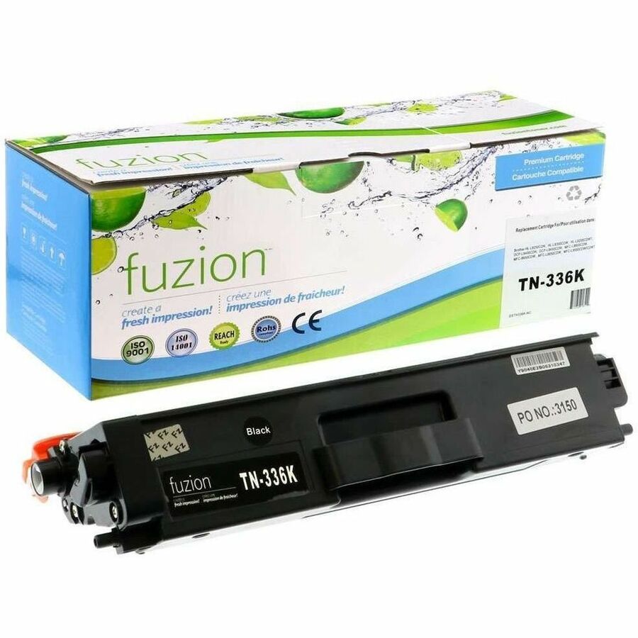 fuzion Compatible Toner High Yield for Brother TN336BK - Black