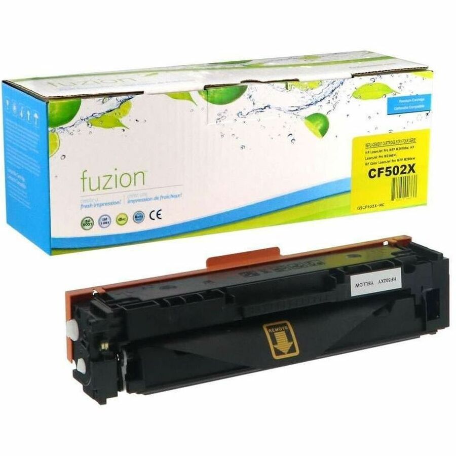 fuzion Compatible Toner High Yield for HP CF502X (202X) - Yellow