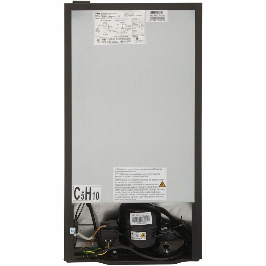 Danby Designer 3.2 cu. ft. Compact Fridge in Stainless Steel - DCR032A2BSLDD