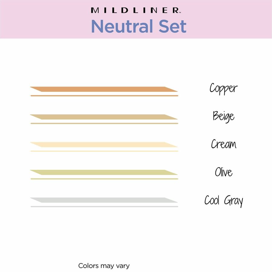 Zebra Mildliner Double-Ended Creative Highlighter Set - Neutral 5-Pack - 78605