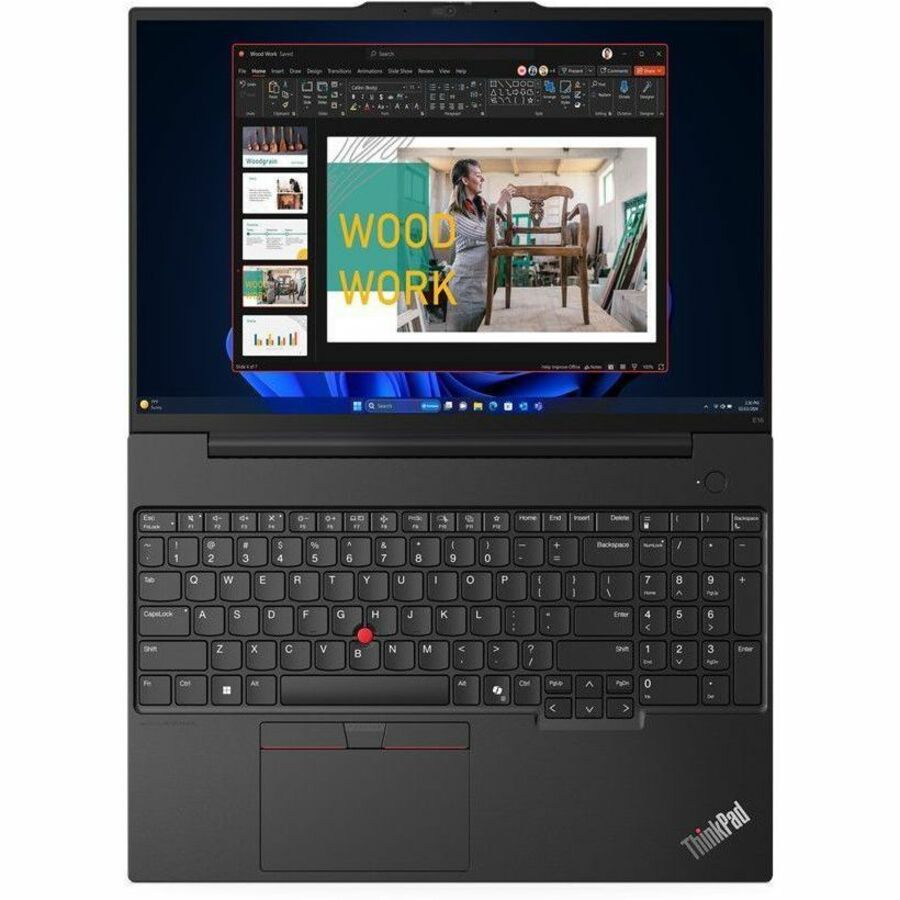 Lenovo ThinkPad E16 Gen 2 21M5000HUS 16" Notebook - WUXGA - AMD Ryzen 5 7535U - 8 GB - 256 GB SSD - English Keyboard - Black - 21M5000HUS