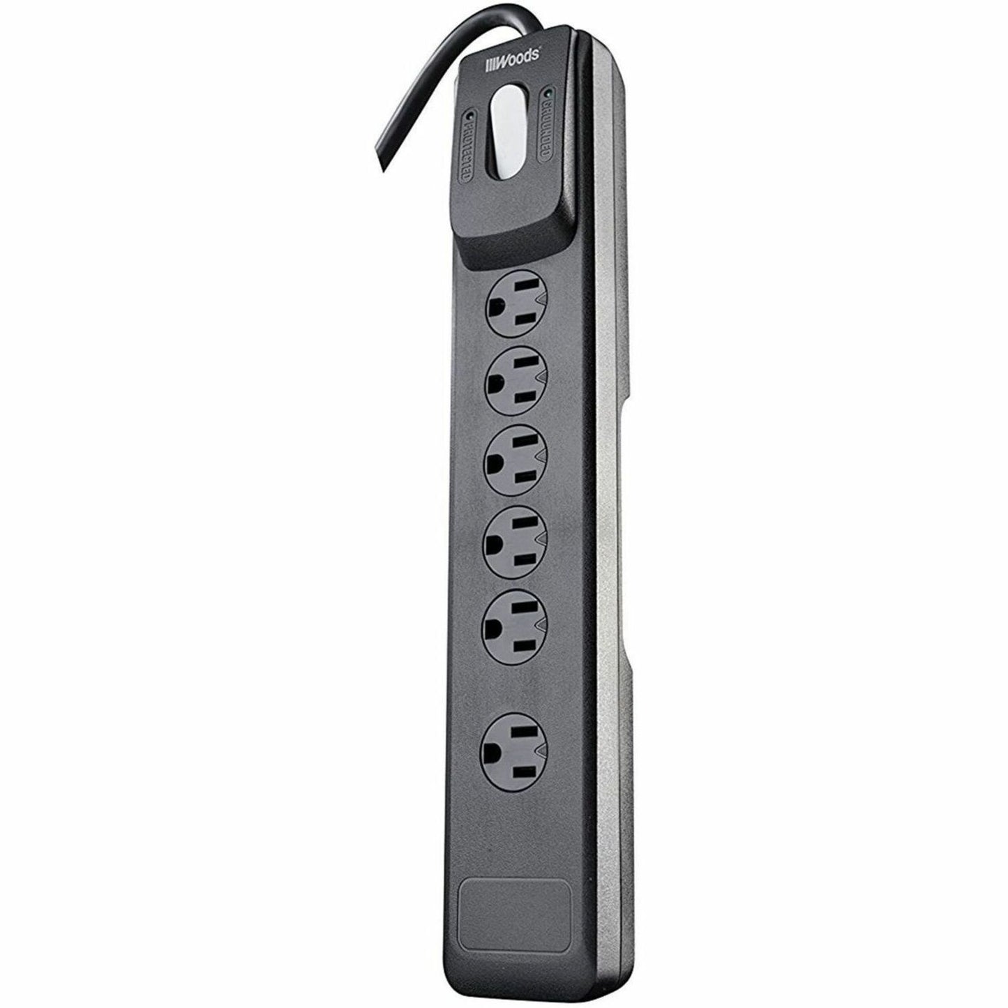 Woods 6-Outlet Electronics Surge Protector
