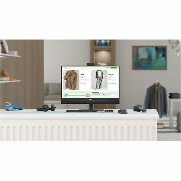 Dell OptiPlex 7000 7420 Plus All-in-One Computer - Intel Core i7 14th Gen i7-14700 - vPro Technology - 16 GB - 512 GB SSD - 23.8" Full HD Touchscreen - Desktop - Silver - 63N3D