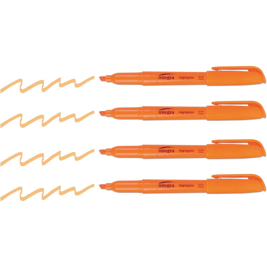 Integra Pen Style Fluorescent Highlighters - 36182NVXC