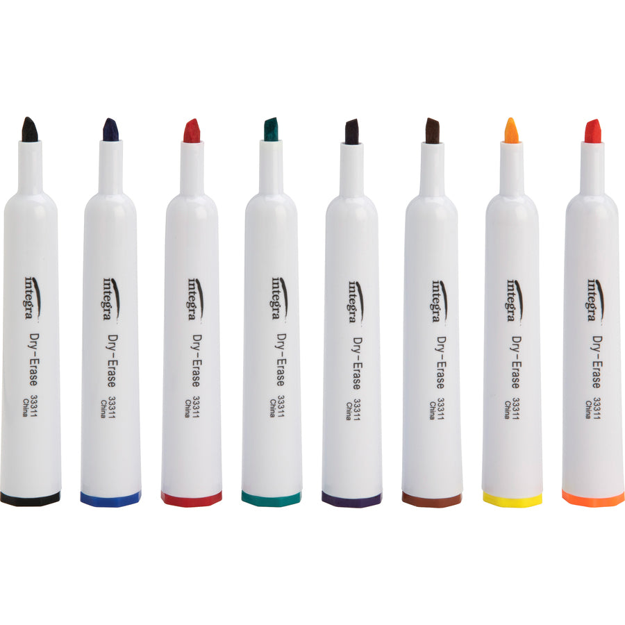 Integra Chisel Point Dry-erase Markers - 33311NVXC