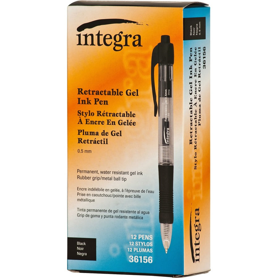 Integra Retractable 0.5mm Gel Pens - 36156NVXC