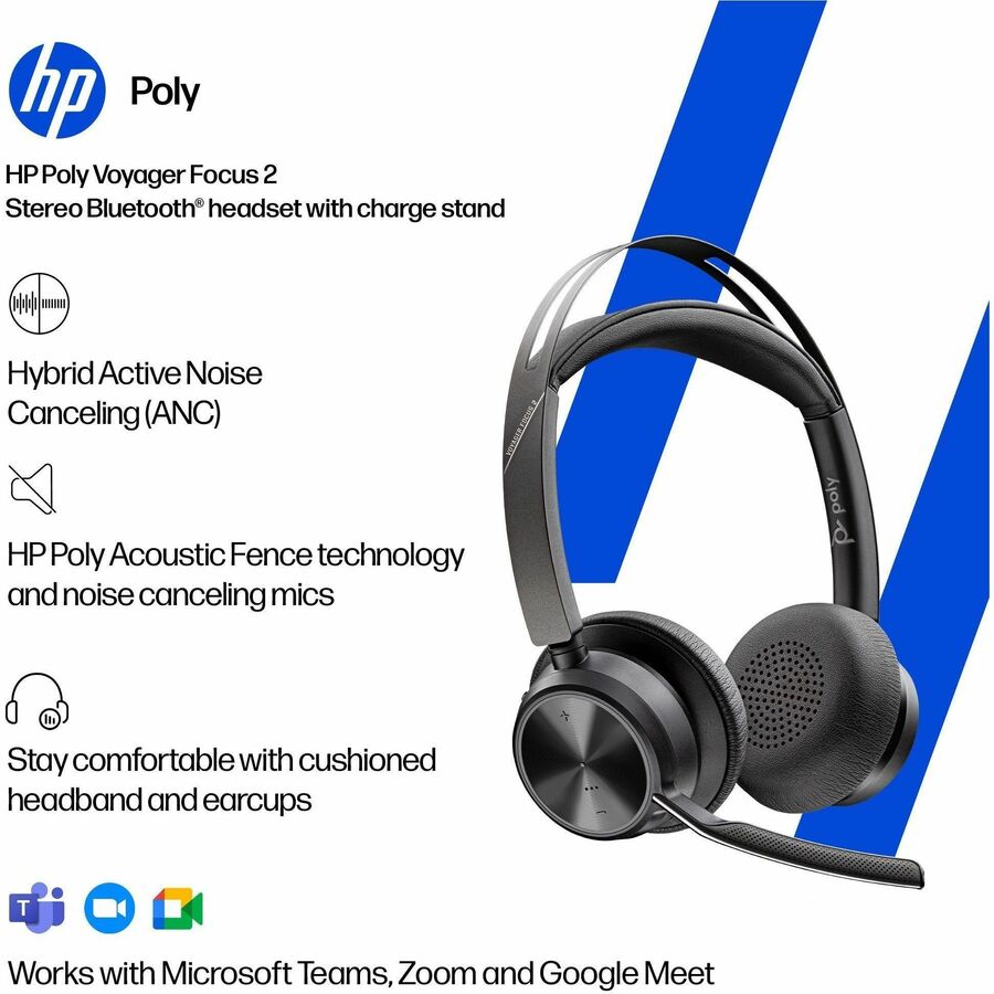 Poly Voyager Focus 2 Headset - 9T9J6AA#AC3