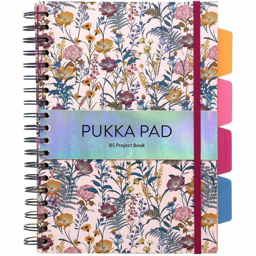 Pukka Pads Bloom B5 Hardcover Project Book - Assorted Pack Of 3 - 9494-BLM(ASST)