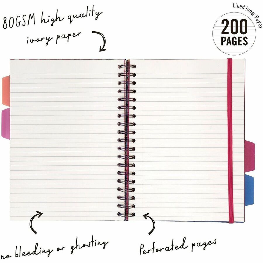 Pukka Pads Bloom B5 Hardcover Project Book - Assorted Pack Of 3 - 9494-BLM(ASST)