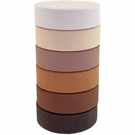 DBLG Import Inc Assorted Multicultural Color Tempera Paint Blocks