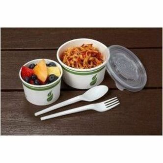 Eco Guardian 6.5" CPLA Fork, Natural White, Compostable - EG-CPLA-BF6.5