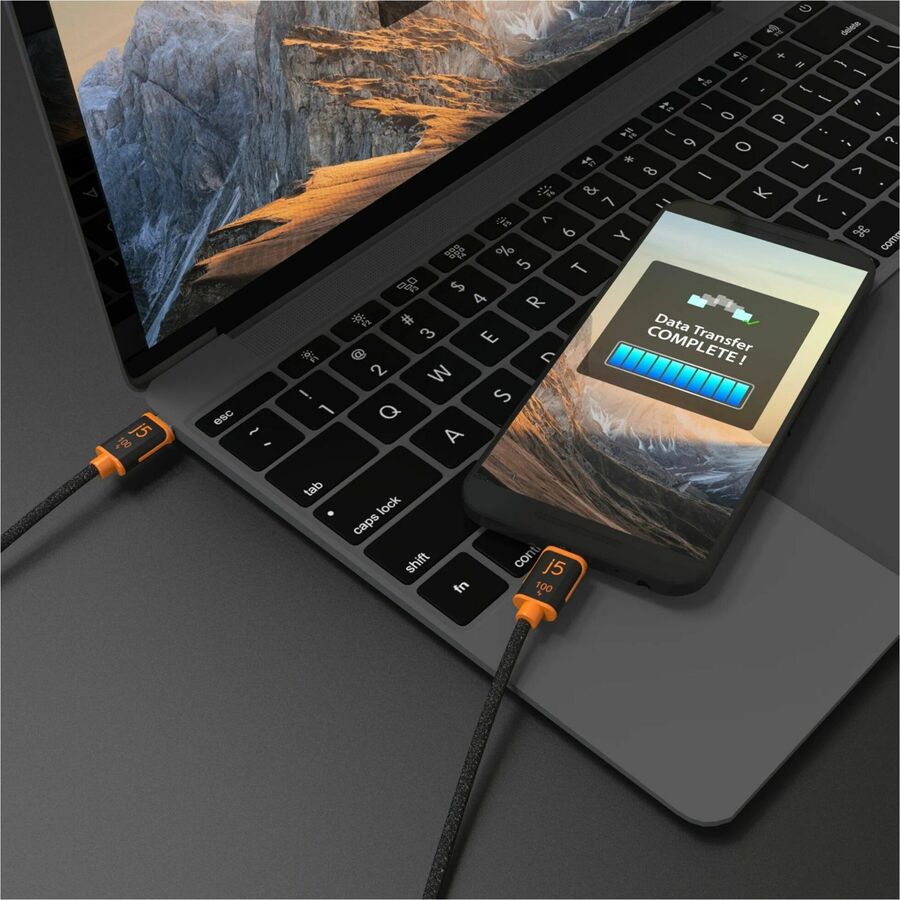 j5create USB-C 100W Sync & Charge Cable - JUCX25L18