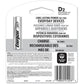 Energizer Recharge Universal Rechargeable D Batteries - NH50BP-2