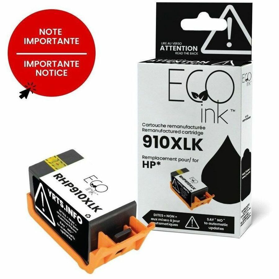 EcoTone Toner Cartridge - Remanufactured for Hewlett Packard 910XL/3YL65AN - Black