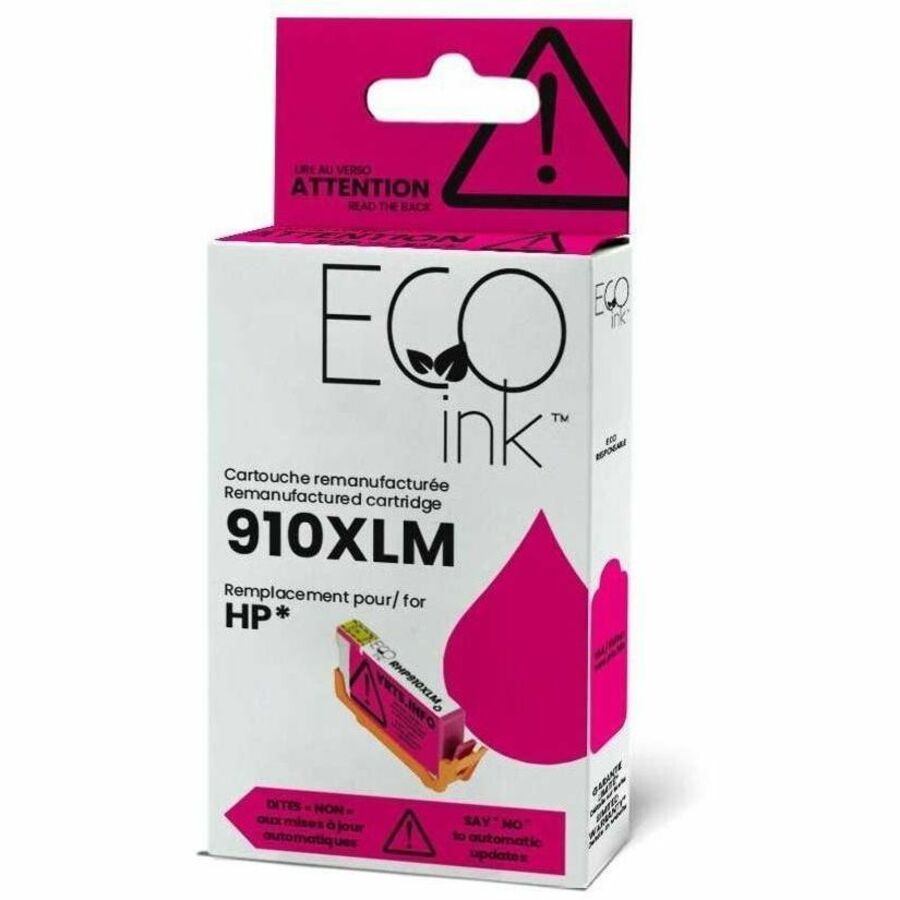 Ecotone Toner Cartridge - Remanufactured for Hewlett Packard 910XL/3YL63AN - Magenta - RHP910XLM