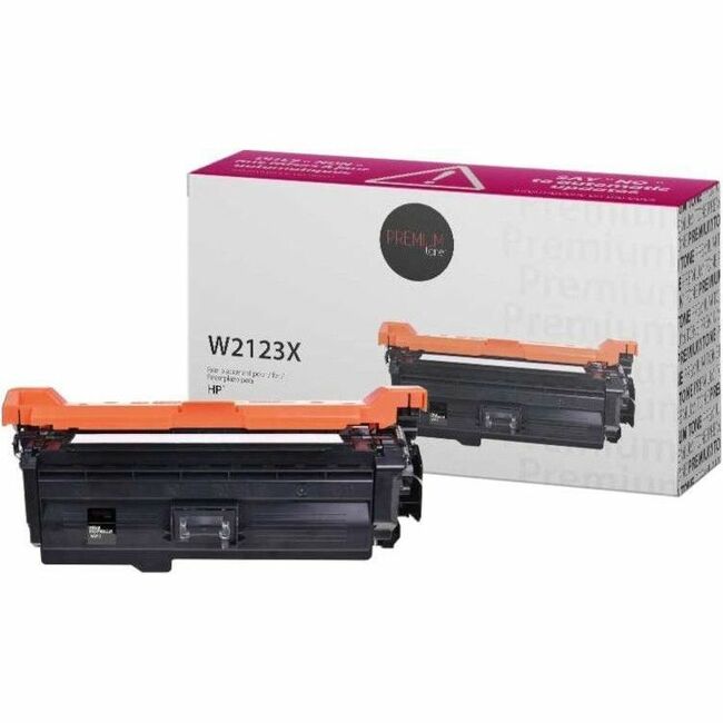 Premium Tone Laser Toner Cartridge W2123X - Magenta - 1 Each