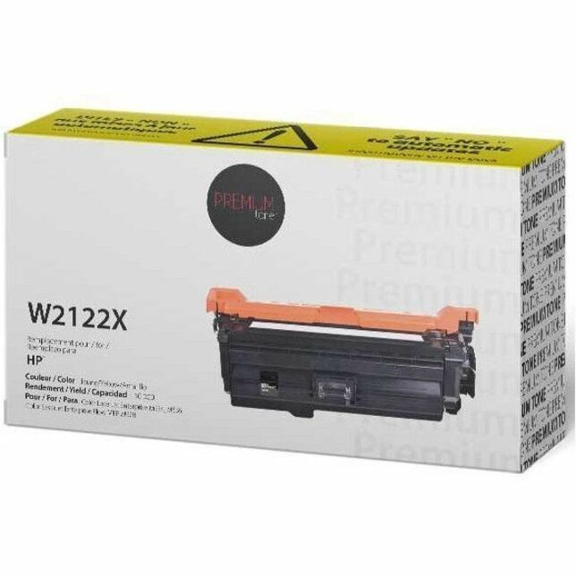 Premium Tone Laser Toner Cartridge W2122X - Yellow - 1 Each - NCHPW2122X