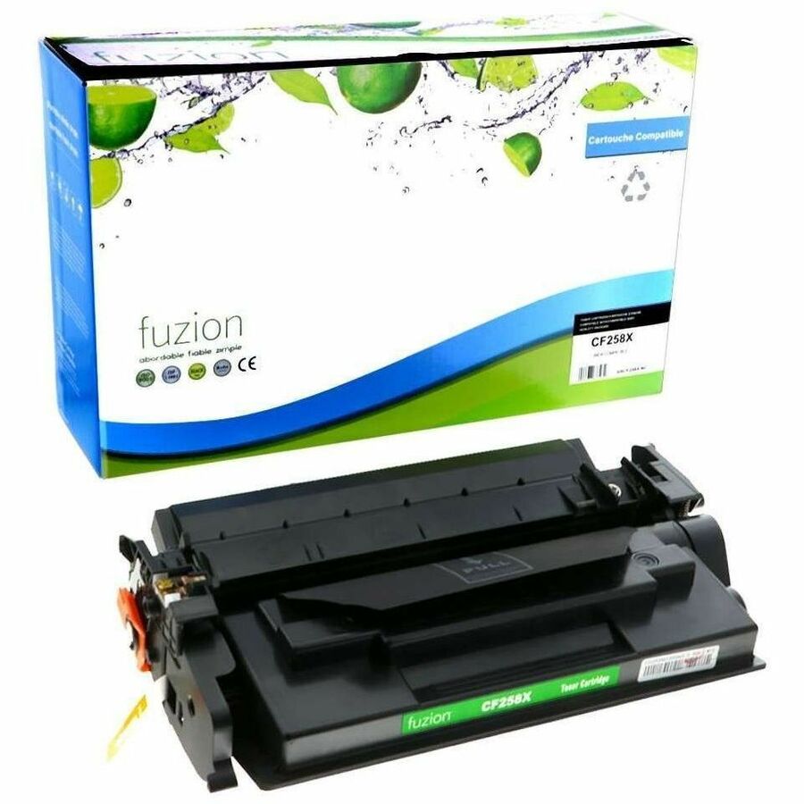 fuzion Compatible Toner High Yield for HP CF258X (58X) - Black