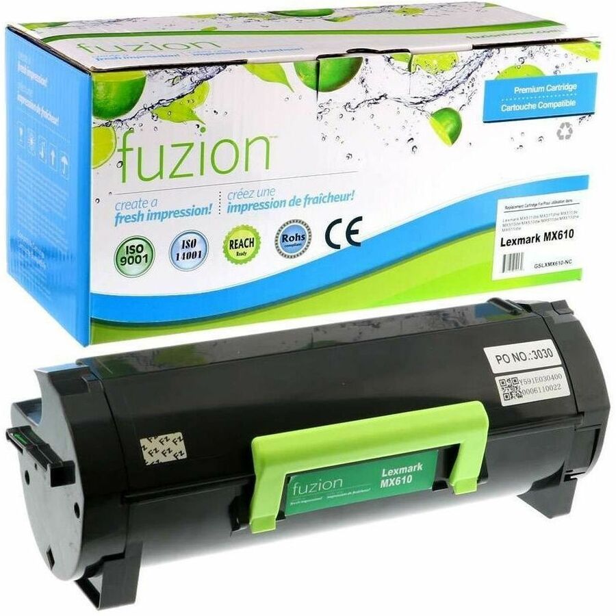 fuzion Compatible Toner for Lexmark 60F1X00 - Black
