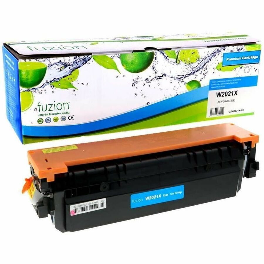 fuzion Compatible Toner High Yield for HP W2021X (414X) - Cyan