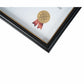 St. James&reg; Certificate/Document/Diploma Frame, 8.5x11" , Black with Gold Trim, 83916 - 83916