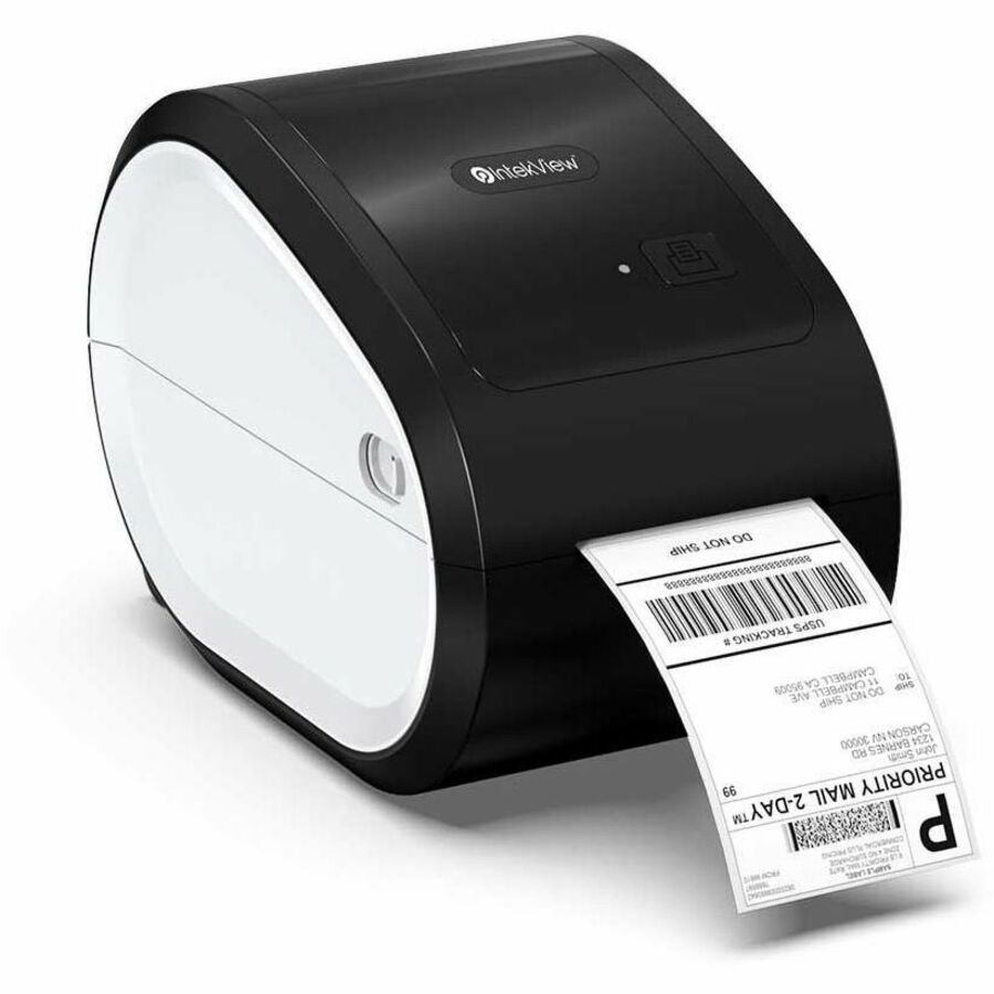 IntekView TLP200 Visitor Management, Courier Service, Lab Direct Thermal Printer - Monochrome - Label Print - Bluetooth - Black, Beige - TLP200