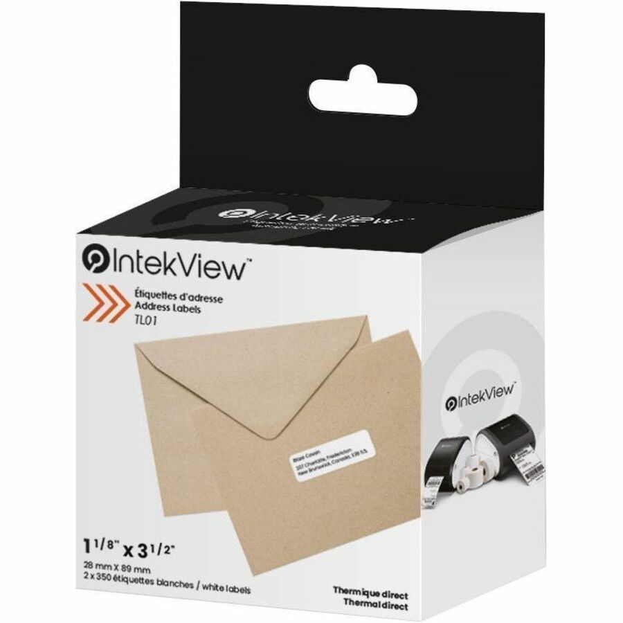 IntekView Address Labels - 1 1 / 8" x 3 1 / 2" - TL01