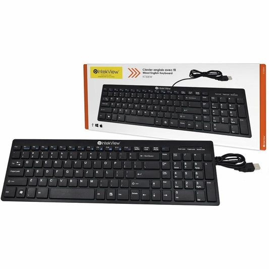 IntekView Wired Slim Keyboard V.2 English - K730EW