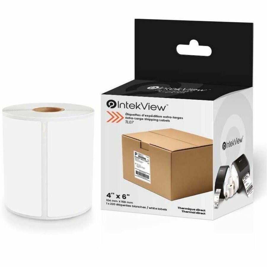 IntekView Extra-Large Shipping Labels - 4" x 6" (1 x 220) - TL07
