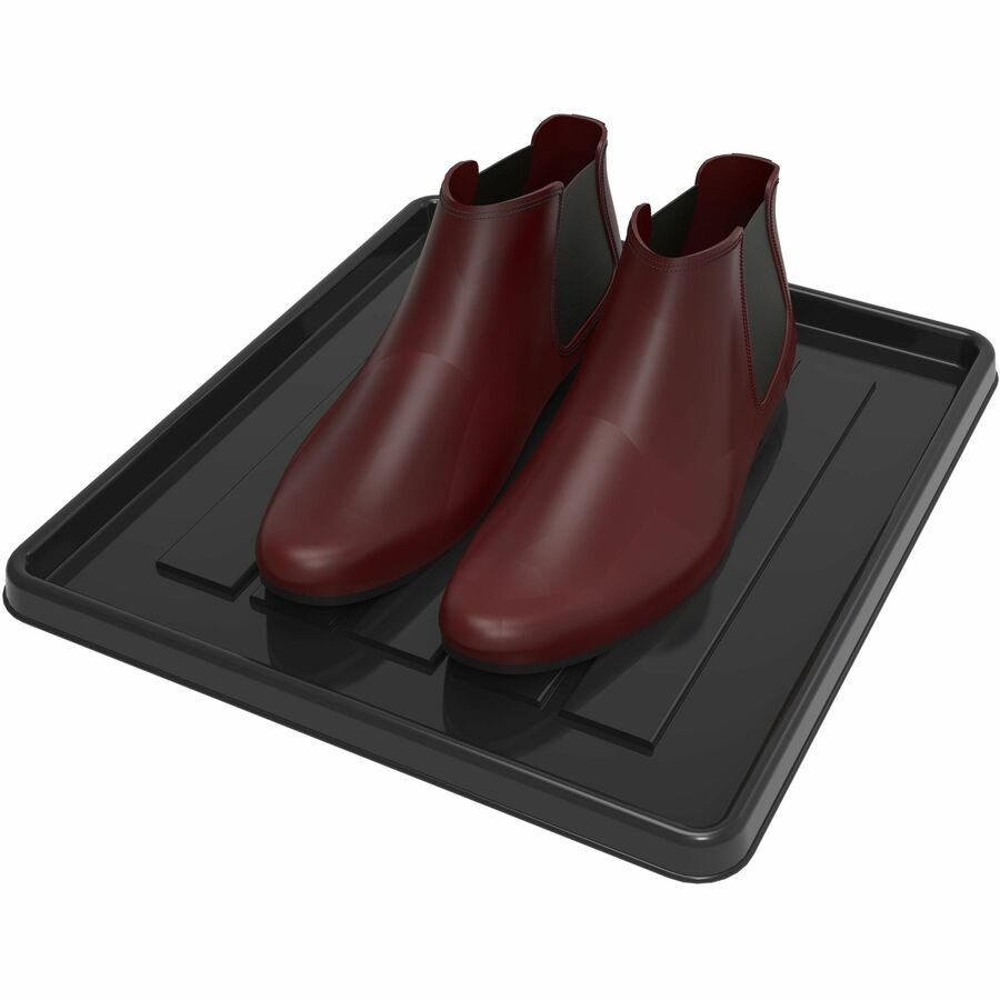 Storex School Locker / Office Cubicle Boot Tray, Black - 00802B18S