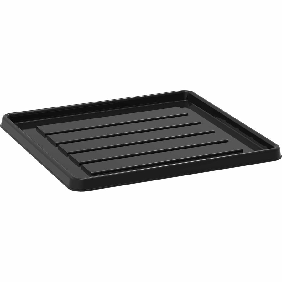 Storex School Locker / Office Cubicle Boot Tray, Black - 00802B18S