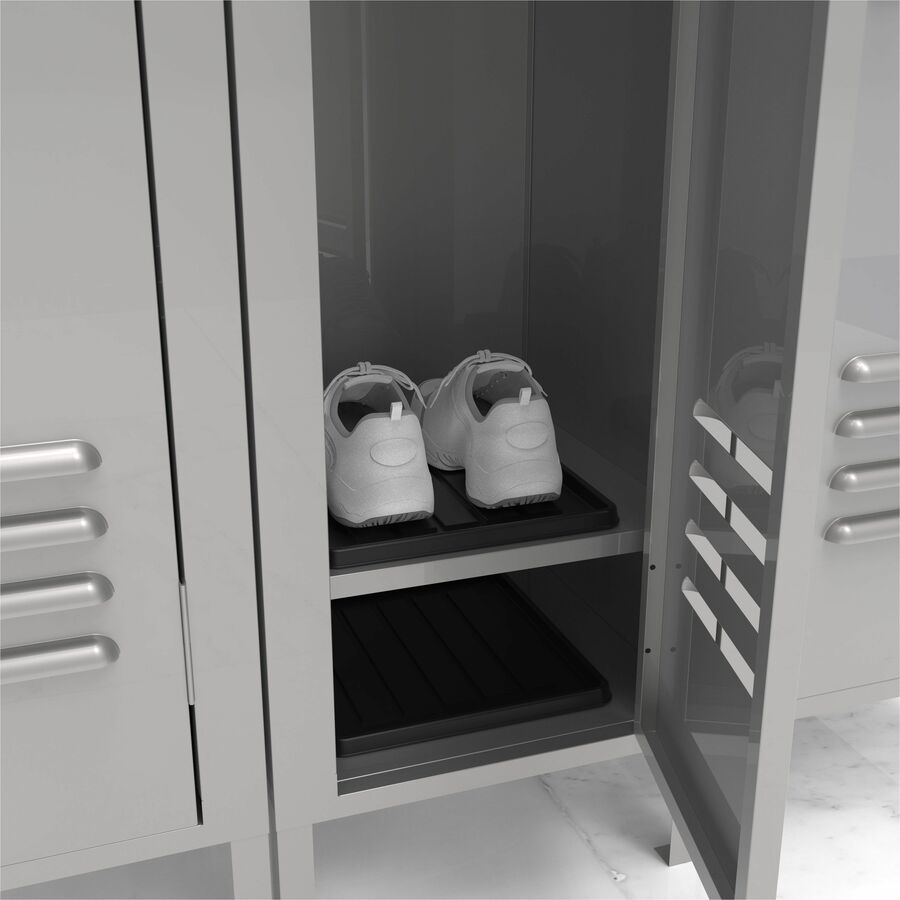 Storex School Locker / Office Cubicle Boot Tray, Black - 00802B18S