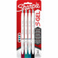 Sharpie S-Gel, White Fashion Barrel, Medium Point (0.7mm)