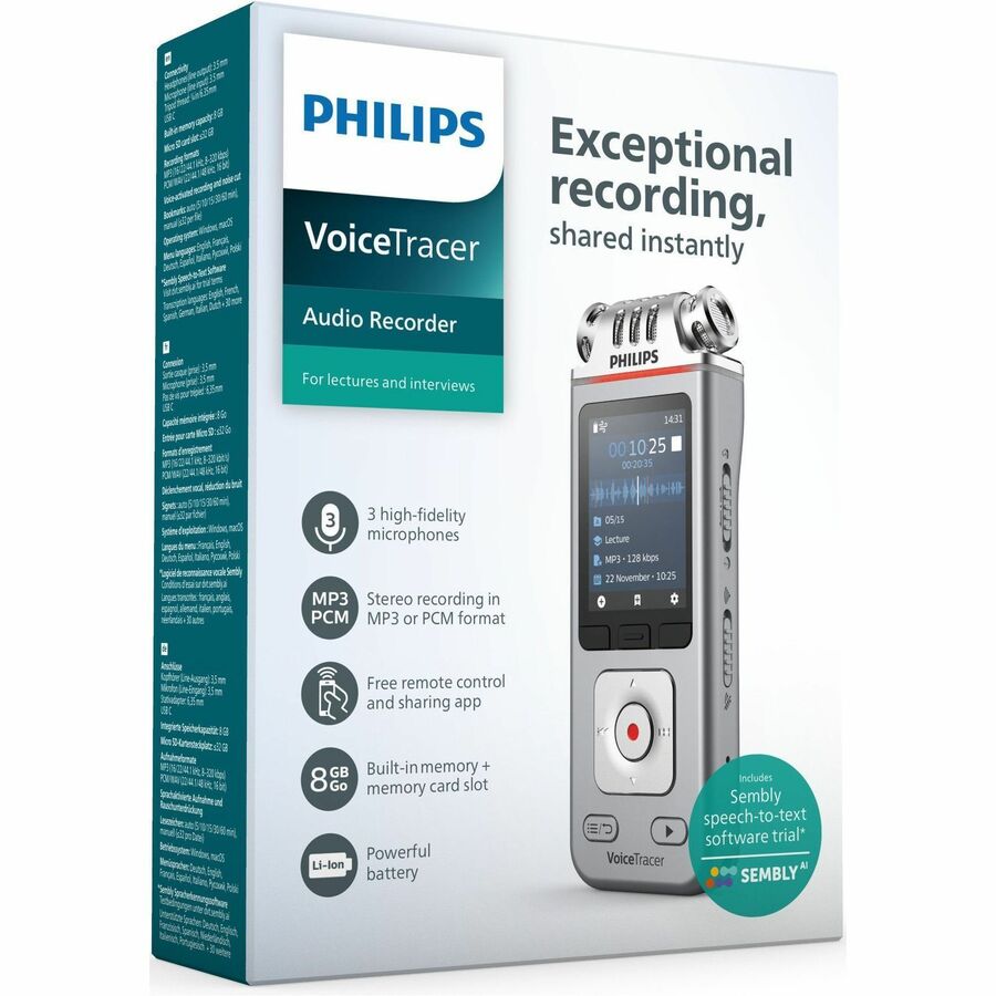 Philips Voice Tracer DVT4110 Digital Voice Recorder - DVT4115