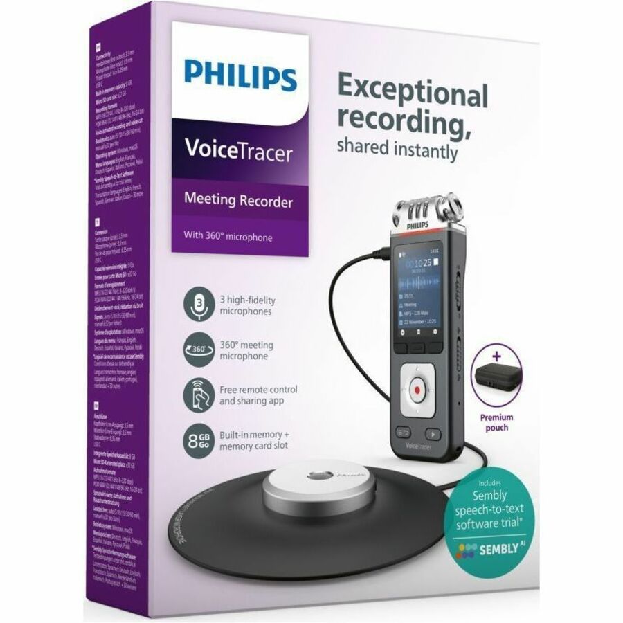 Speech Processing Solutions VoiceTracer Meeting Recorder - DVT8115