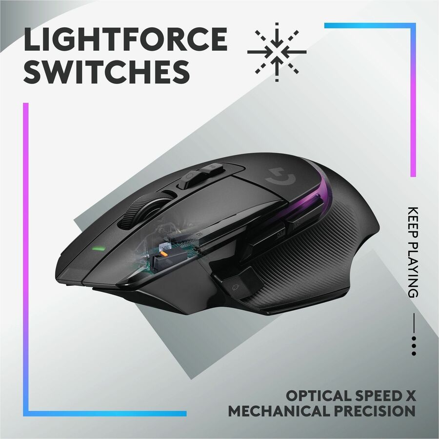 Logitech G G309 LIGHTSPEED Wireless Gaming Mouse with LIGHTFORCE Switches - 910-007197