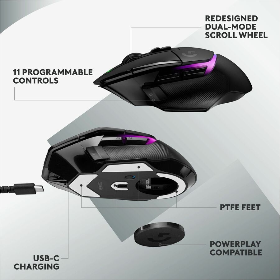 Logitech G G309 LIGHTSPEED Wireless Gaming Mouse with LIGHTFORCE Switches - 910-007197