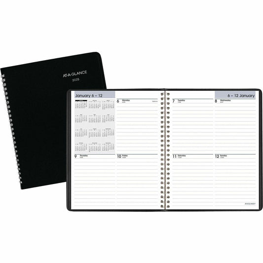 AGENDA WEEK.1W/2P 6.75X8.75'' BK