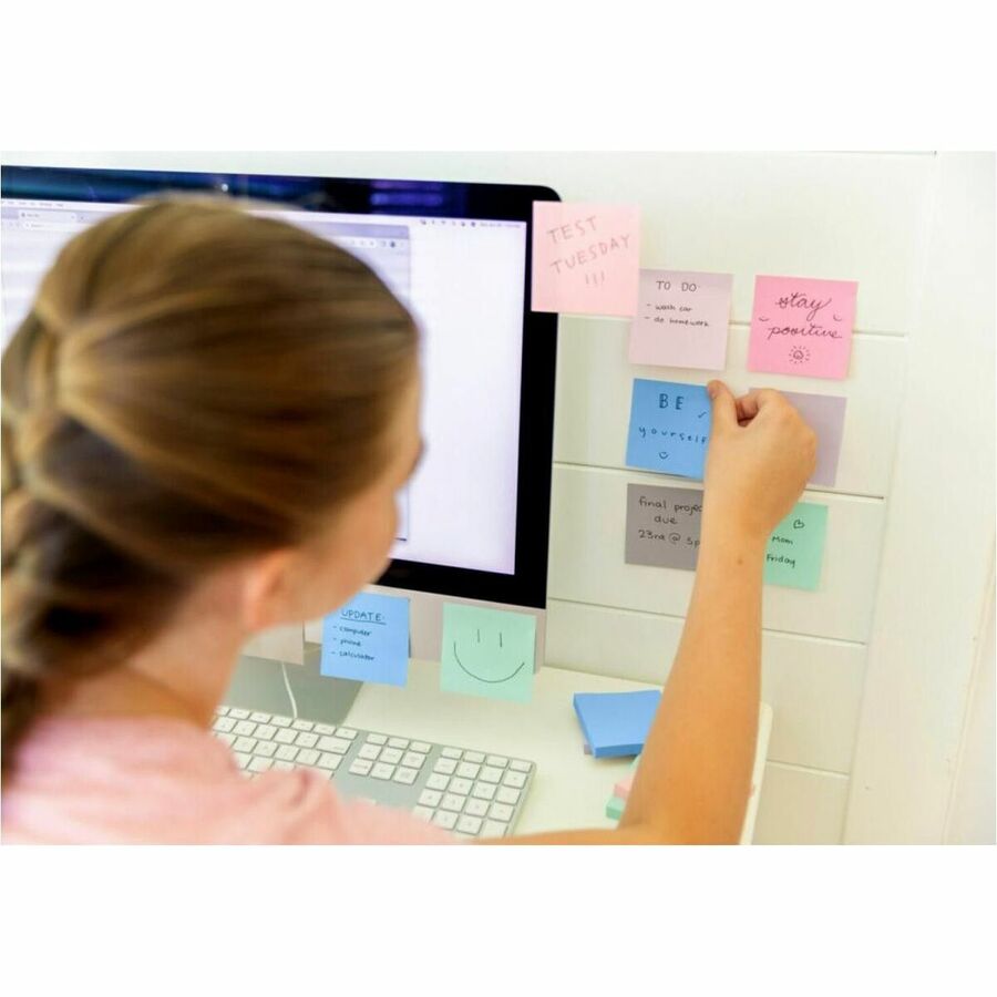 Post-it&reg; Super Sticky Notes 654-5SSPST, 3 in x 3 in (76 mm x 76 mm) - 654-5SSPST