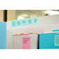 Post-it&reg; Super Sticky Notes, 3 in x 3 in, Aqua Wave, 5 Pads/Pack, 90 Sheets/Pad - 654-5SSWA