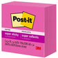 Post-it&reg; Super Sticky Notes 654-5SSPRP, 3 in x 3 in (76 mm x 76 mm) - 654-5SSPRP