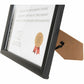 St. James&reg; Certificate/Document/Diploma Frame, 8.5x11" , Black, 83913 - 83913