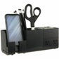 Bostitch Konnect Stackable Desk Organizer + Power Station, 4-Piece, Black - KT2-BASEKIT1-BLK