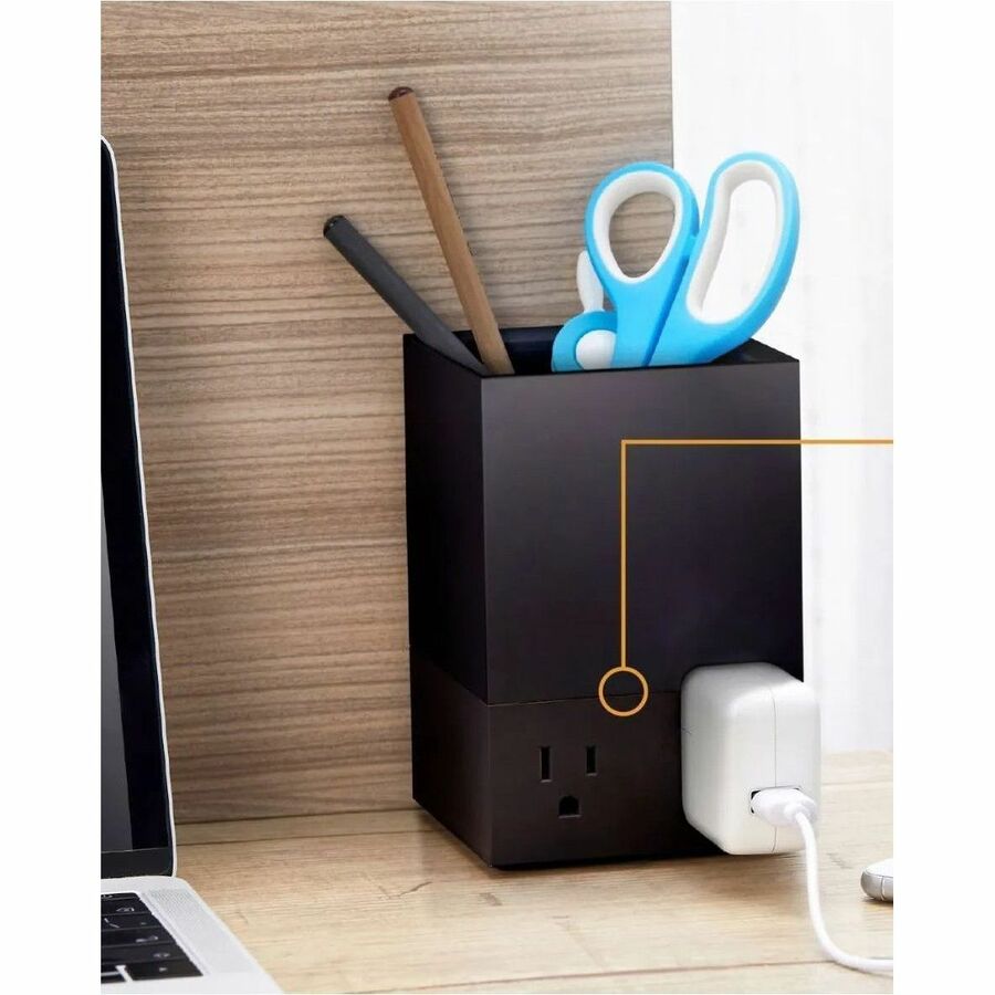Bostitch Konnect Desk Organizer and Power Systems Power Hub - KT2-POWER-BLK