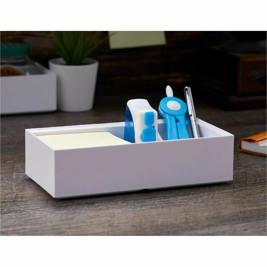Bostitch Konnect Stackable Accessory Tray, White - KT2-WDCUP-WHT